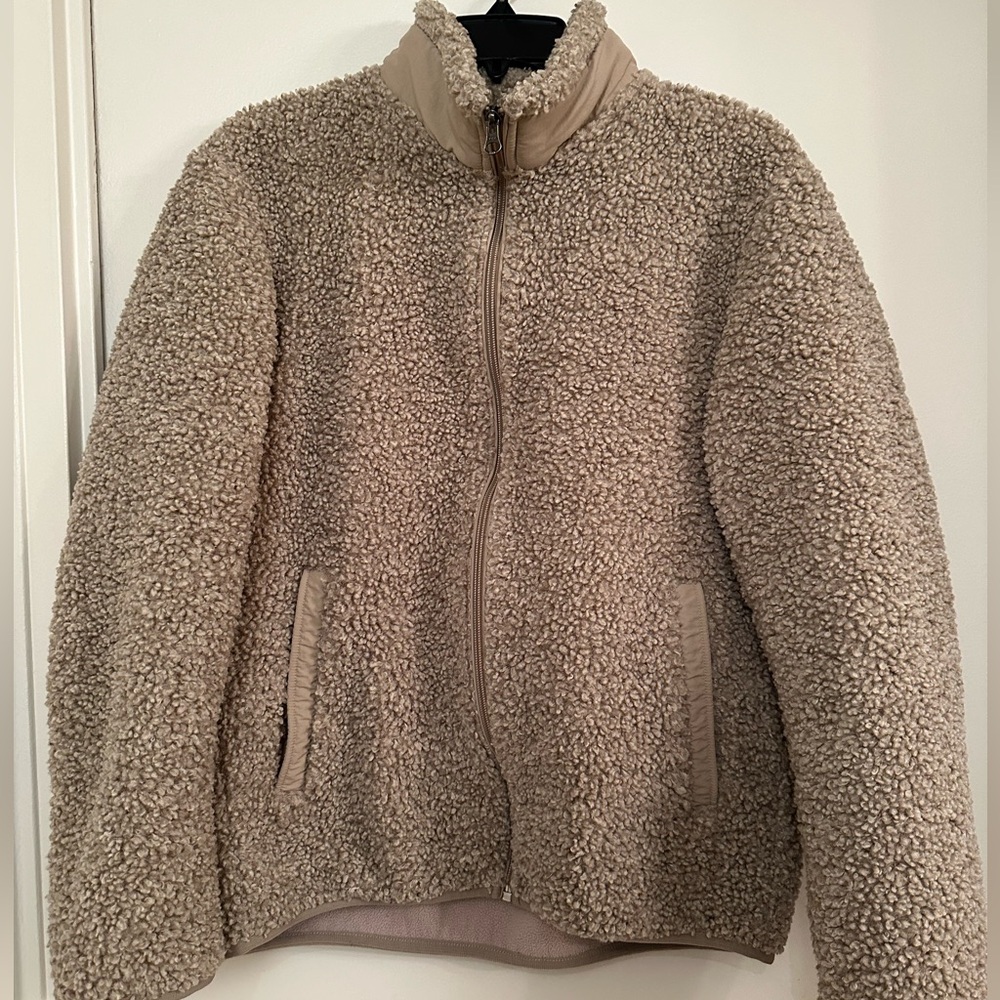 Uniqlo pile fleece zip up jacket